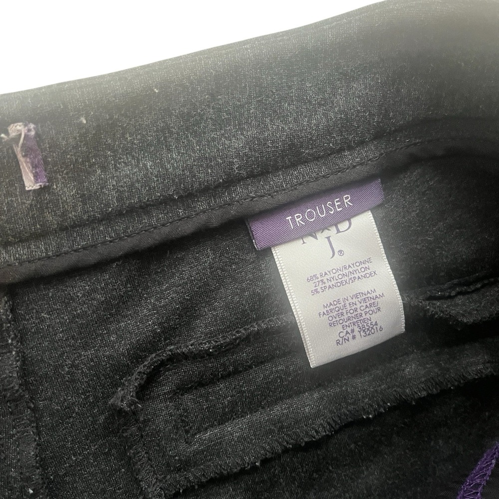 NYDJ Women's Size 14 Trouser Gray Straight Leg Stretch Career Work‎ Capsule - Picture 3 of 8